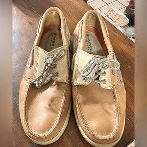 Sperry Men's Beige and Cream Boat Shoes